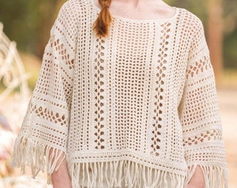 CROCHET PATTERN Top / Summer  crochet sweater / boho  Top pattern