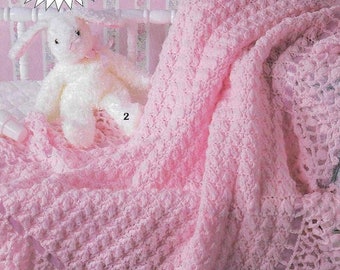 Crochet Baby blanket ,  5 X Blanket KNITTING , Pattern Afghan Blanket Crochet Pattern Baby Afghan Crochet Blanket pdf instant download