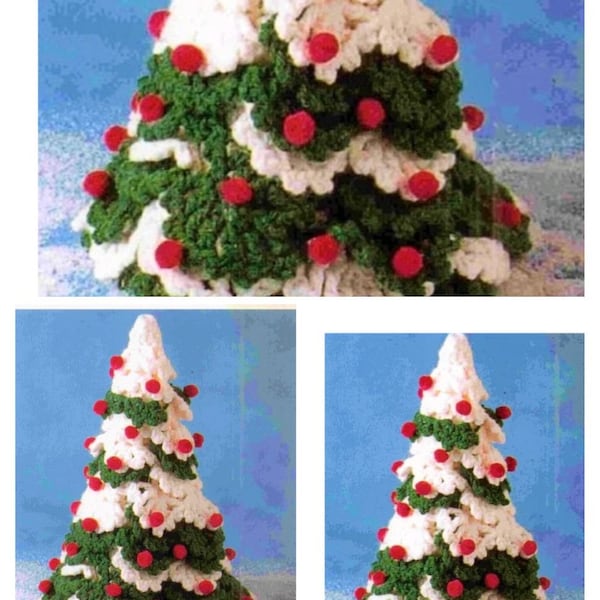 Christmas tree crochet pattern, easy Christmas crochet pattern , tree crochet patterns pdf