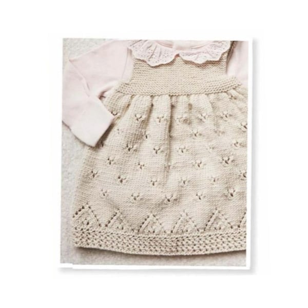 Baby Dress Pattern,  knitting pattern Newborn Baby Dress Pattern, Baby Dress Pattern Only, Pattern, Instant Download