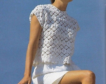 Top crochet pattern  crochet top women  crochet top summer crochet pattern PDF