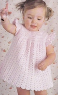 Vintage Baby Dress Crochet Pattern: DK Yarn (PDF Download)