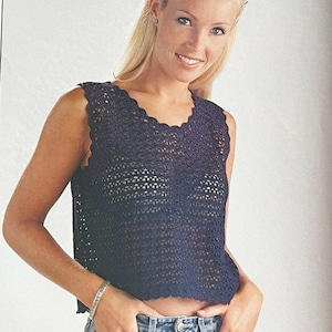 Lace Häkeltop Muster: Frauen Sommer T-Shirt (PDF Download)