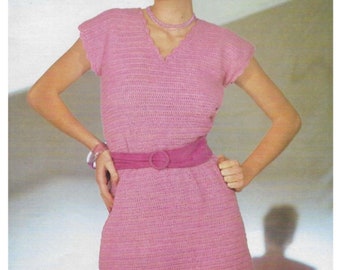 Easy Crochet Dress Pattern: Women's Vintage Style (PDF Download)