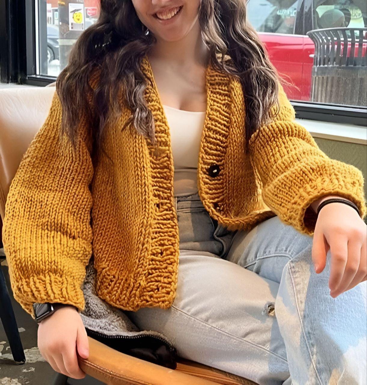 Easy cardigan knitting pattern best sale