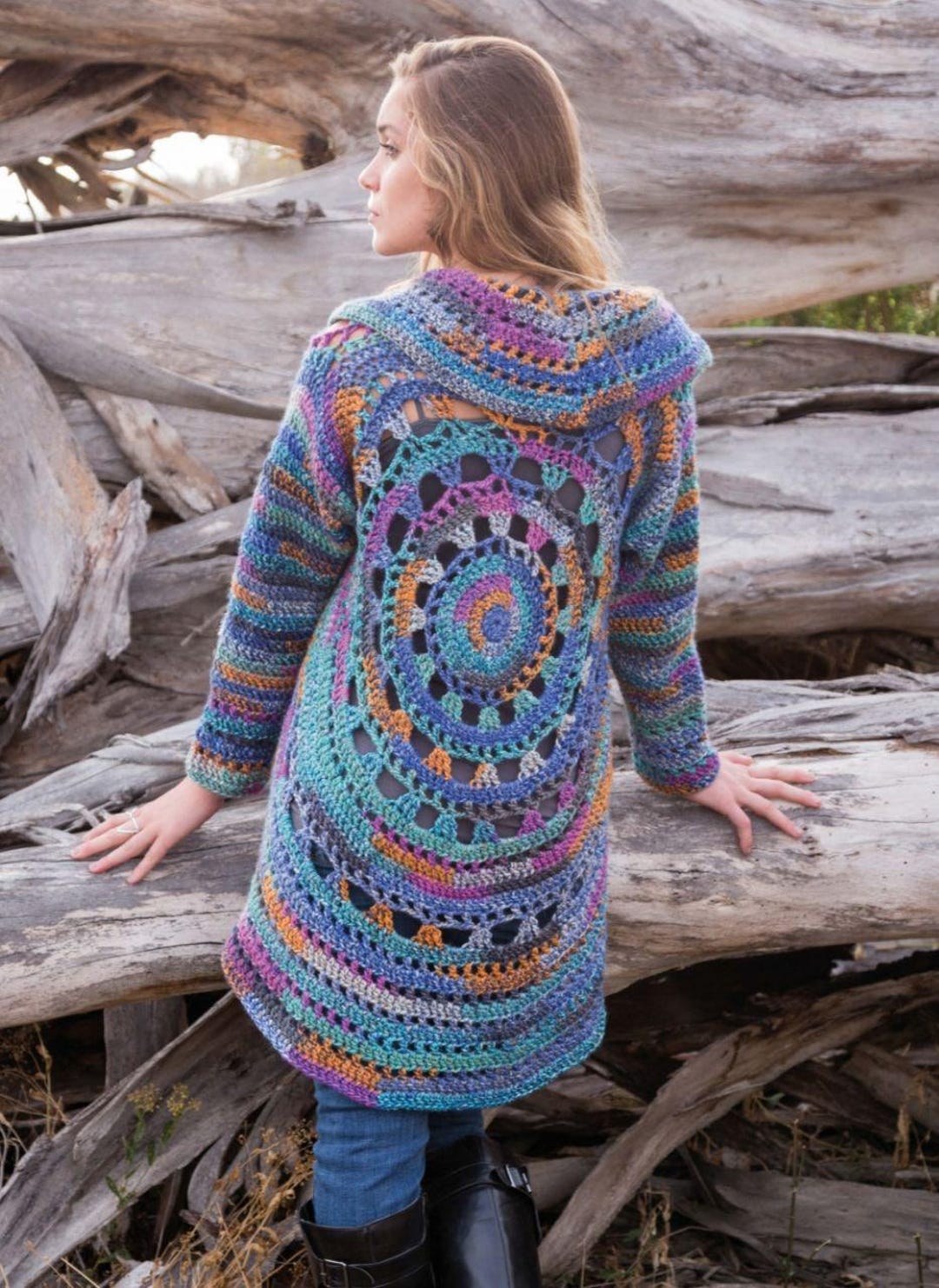 Crochet Easy Cardigan , Lace Summer Poncho , PDF Crochet