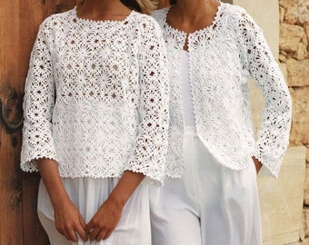 Cardigan  sweater crochet pattern  PDF women’s crochet pattern  waistcoat, top pattern