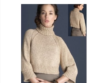 Easy Crop Sweater Strickmuster: Anfänger-freundlich (PDF