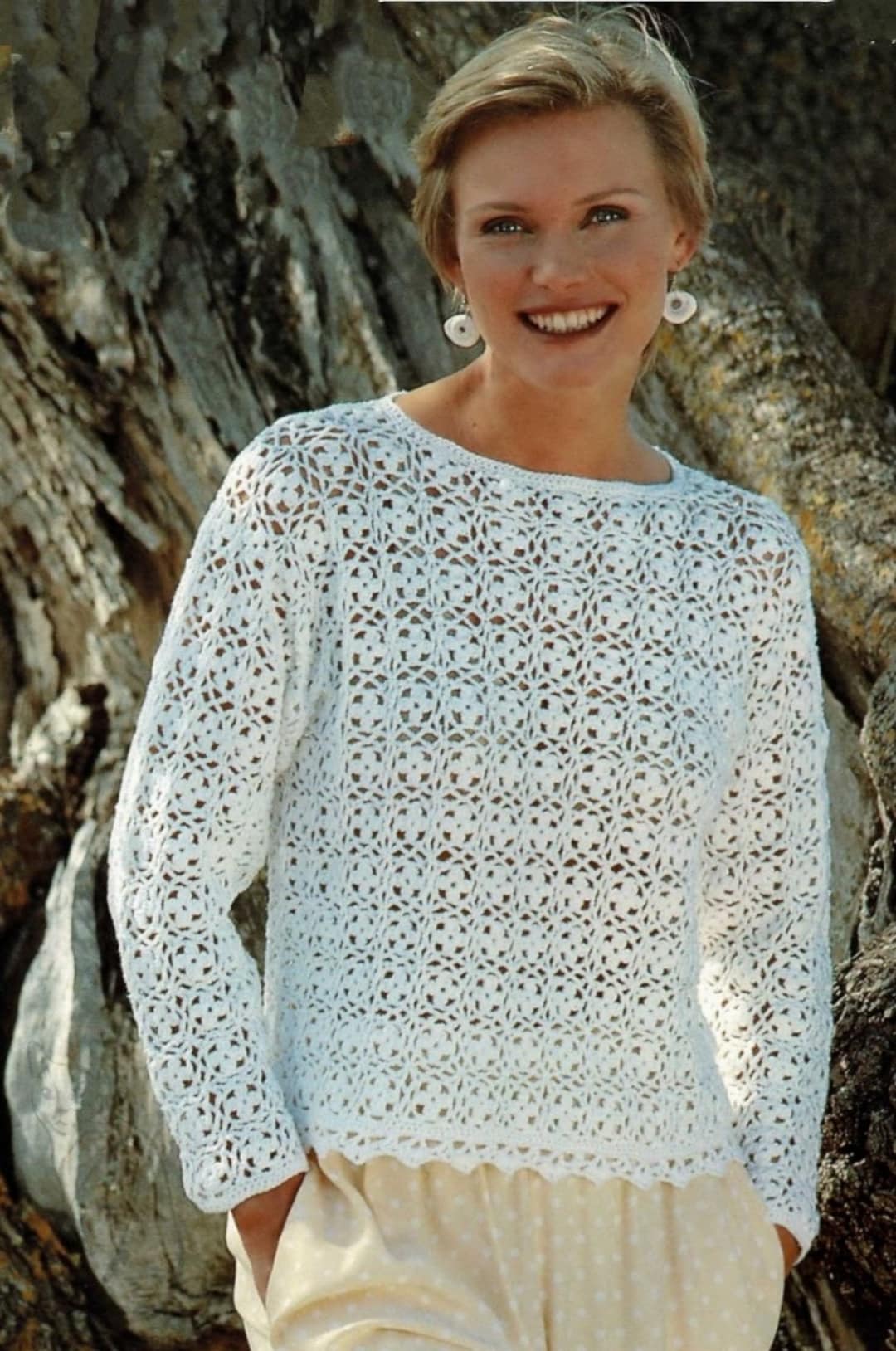 Crochet Pattern Sweater, Sweater Womens Pdf , Lace Sweater Crochet ...