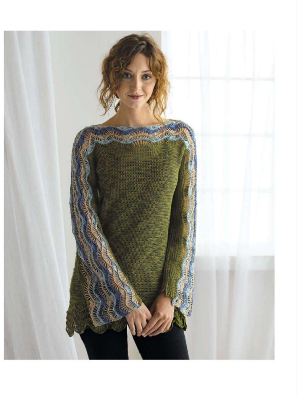 Crochet Lace Tunic Pattern: Summer Sweater PDF (English)
