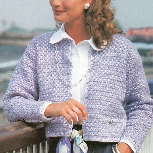 Crochet cardigan, cardigan pattern, crochet jacket, crochet pattern womens PDF