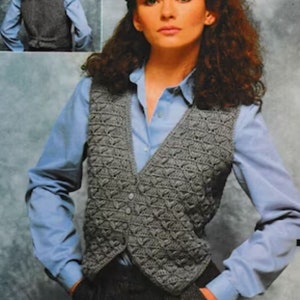 Waistcoat crochet pattern, vest crochet pattern , women waistcoat pdf