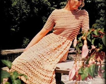 Dress crochet pattern, long dress crochet, short dress crochet pattern pdf