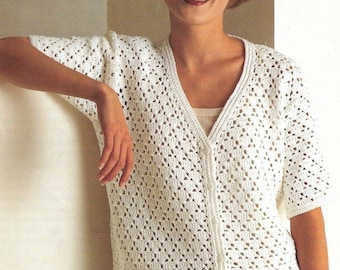 Crochet  pattern women Cardigan, women cardigan  , sweater, vest  Pattern pdf