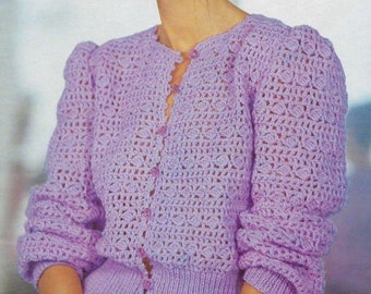 Crochet cardigan pattern ; easy cardigan, summer cardigan, women cardigan PDF