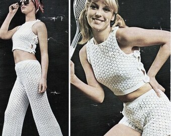 Crochet Top and Pants Pattern, Summer Set (PDF Pattern)