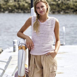 Top crochet pattern, easy crochet top, summer top crochet, shirt crochet pattern pdf,