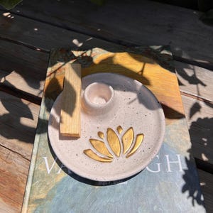 Palo Santo Holder, Ceramic Palo Santo Burner, Cone Incense Burner,Incense Holder, Meditation Gift, Yogi Gift, Palo Santo Gift Set