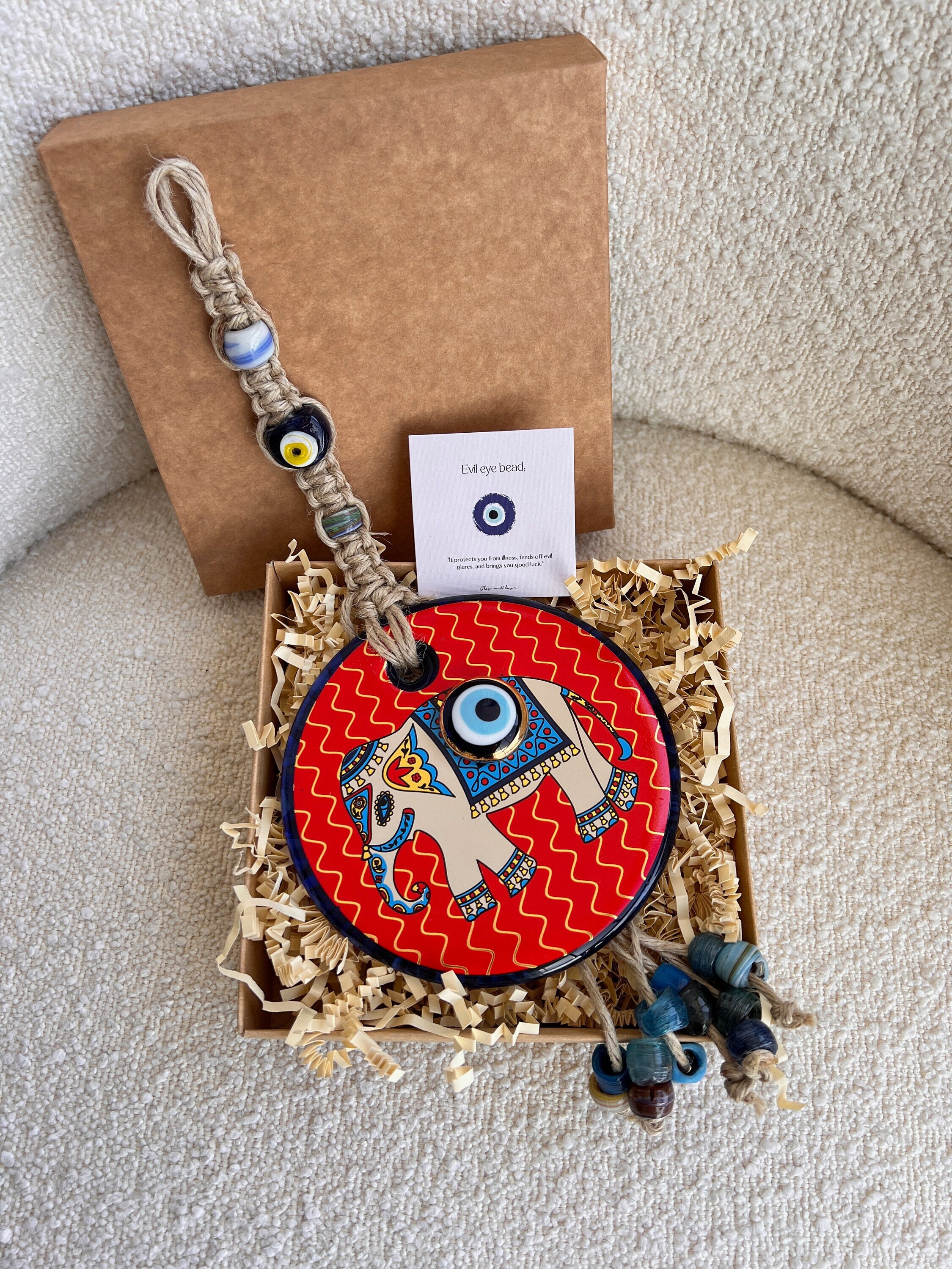 Evil Eye Wall Hanging, Home Protection, Protection Charm, New Home Gift Idea, Home Decor, Positive Energy Gift, Good Luck, Evil Eye Wall Art