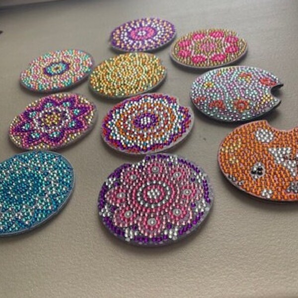 Diamond Dotz Coasters Etsy