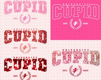 Cupid University Png, Printable Download, Valentines day Png, Valentine's Day Shirt, Funny College Png