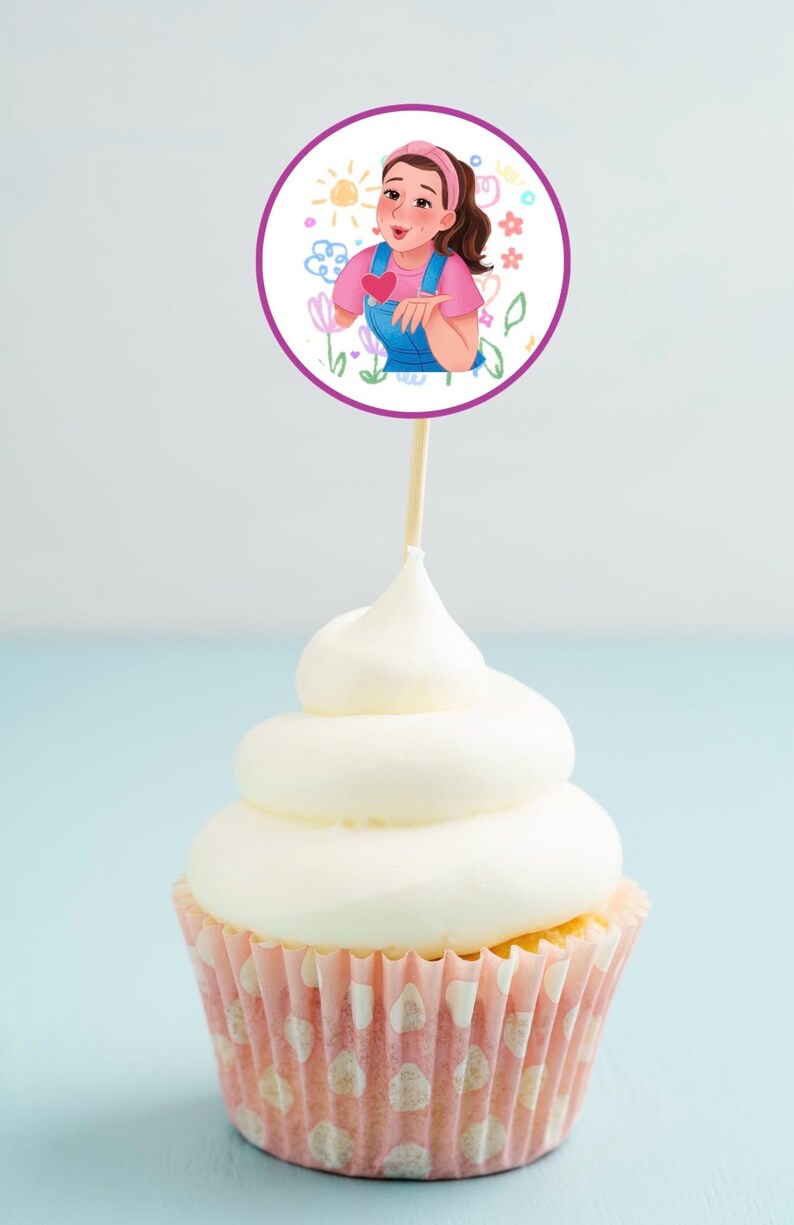 Ms Rachel Themed Birthday Cupcake Toppers | One Birthday Toppers ...