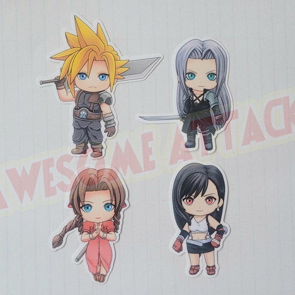 FF7 Chibi vinyl stickers