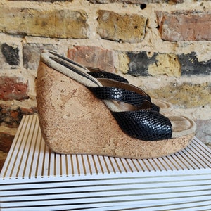 Cork outlet heel sandals