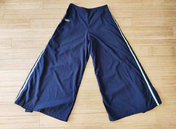 MacGear MacGirl vintage huge wide mega flares black neon  