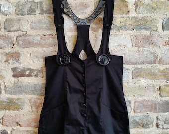 Combishort crayon noir Cyberdog vintage des années 2000 taille M cyber goth rave