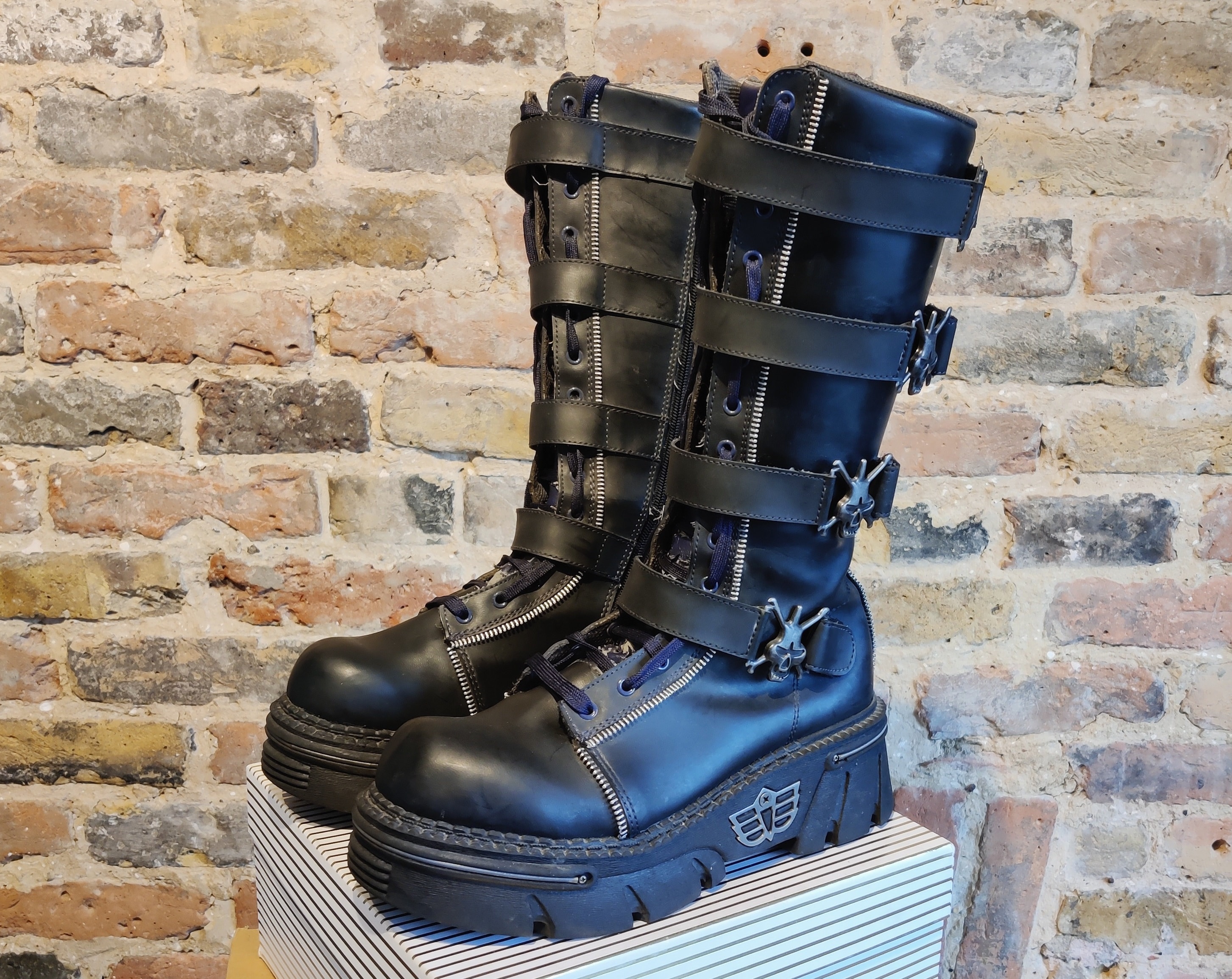Vintage 2000s Y2K Madfish Chunky Platform Goth Boots EU41 Etsy