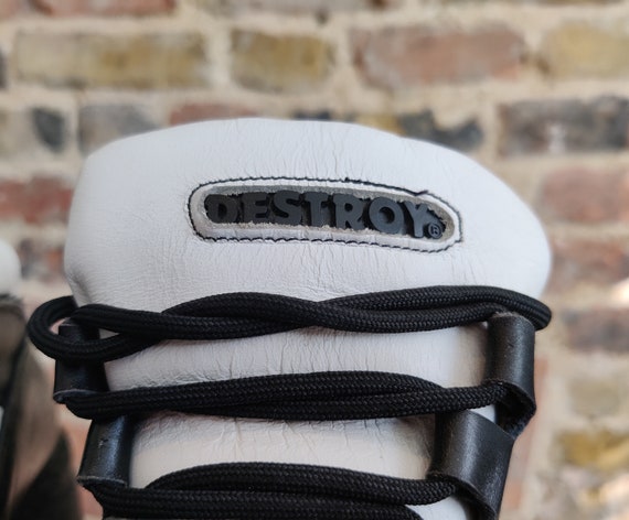 90s 00s Y2K Black and White Destroy Dangelis Chunky Platform 90s 00s Y2K Black and White Destroy Dangelis Chunky Platform