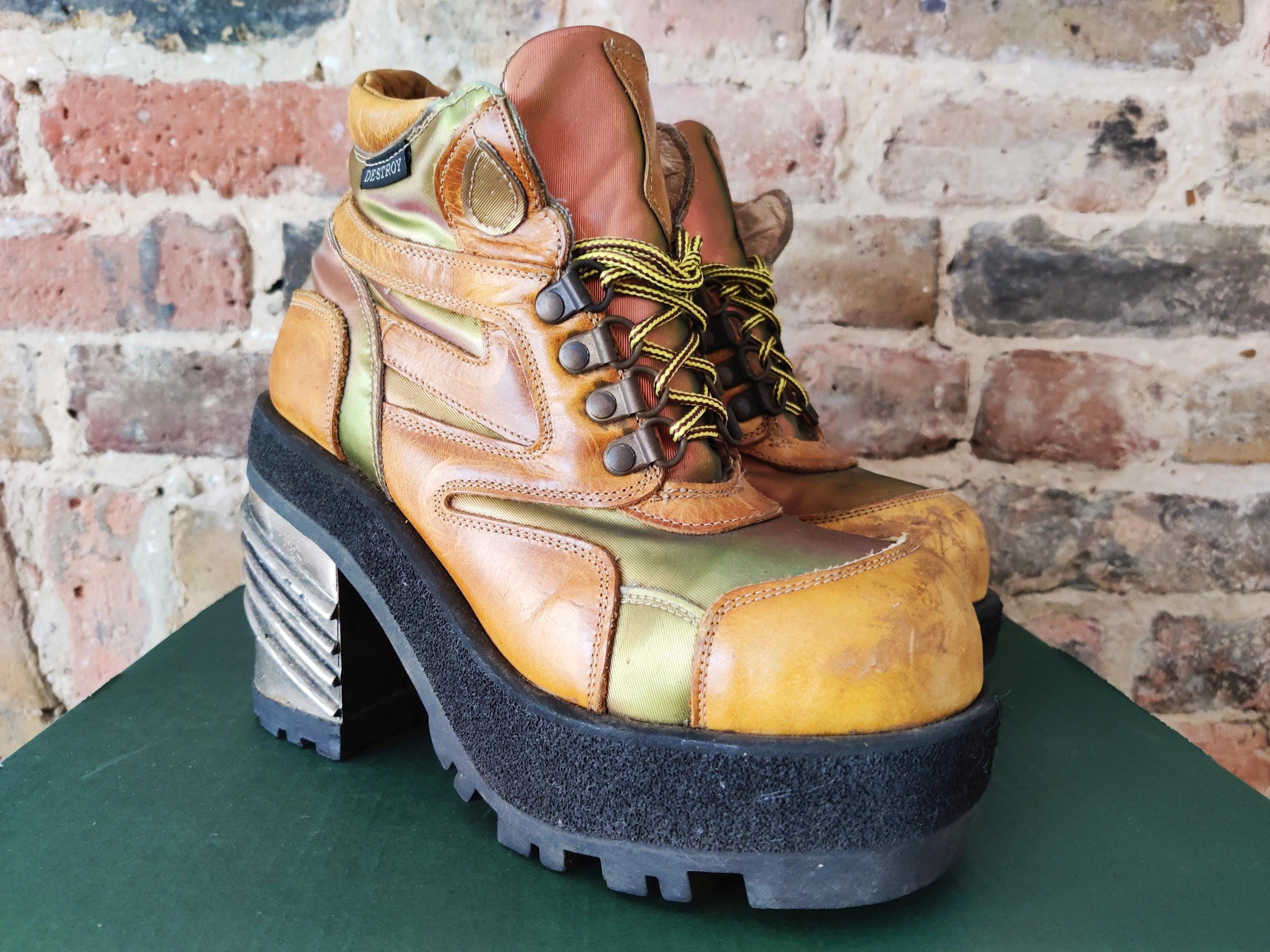 Vintage New Rock Shoes - Etsy UK