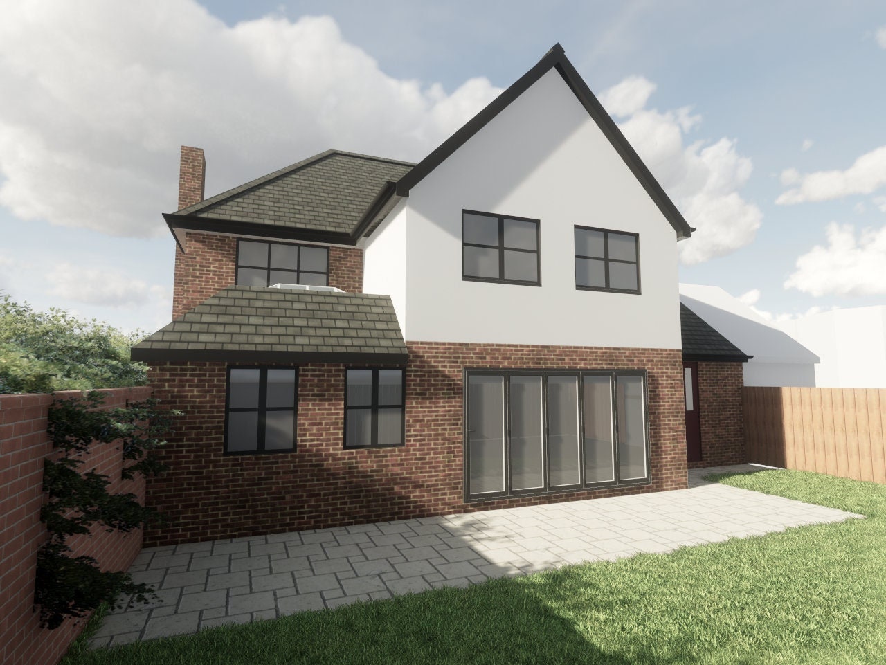 3D Architektur CGI Wiedergabe innen und außen