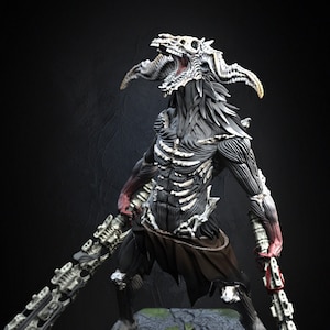 Screaming Bagot - Dragun Studios - Goat Demon Boss Level - Large Scale Fantasy Miniature