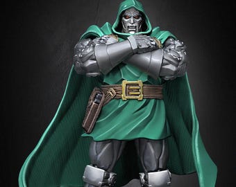 Dr Doom - Marvel/Comic Style Fan Art Dragun Studios -  Large Scale Fantasy Miniature