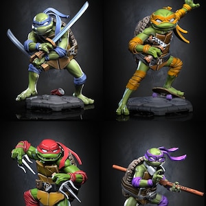 Miniature ninja turtle figures top