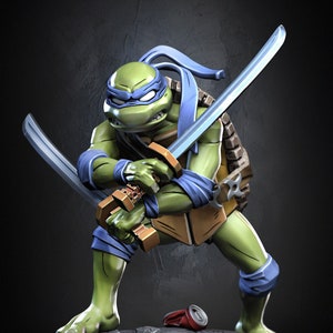 Leo TmnT - Dragun Studios -  Leonardo Teenage Mutant Ninja/Hero Turtles Fan Art - Large Scale Fantasy Miniature