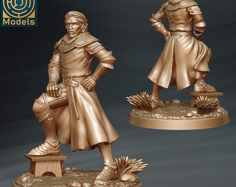 Jousting Knights Knight Resting - Individual Miniature - D&D Fantasy RPG - Labyrinth Models- Medieval, Round Table, Joust, Crusade
