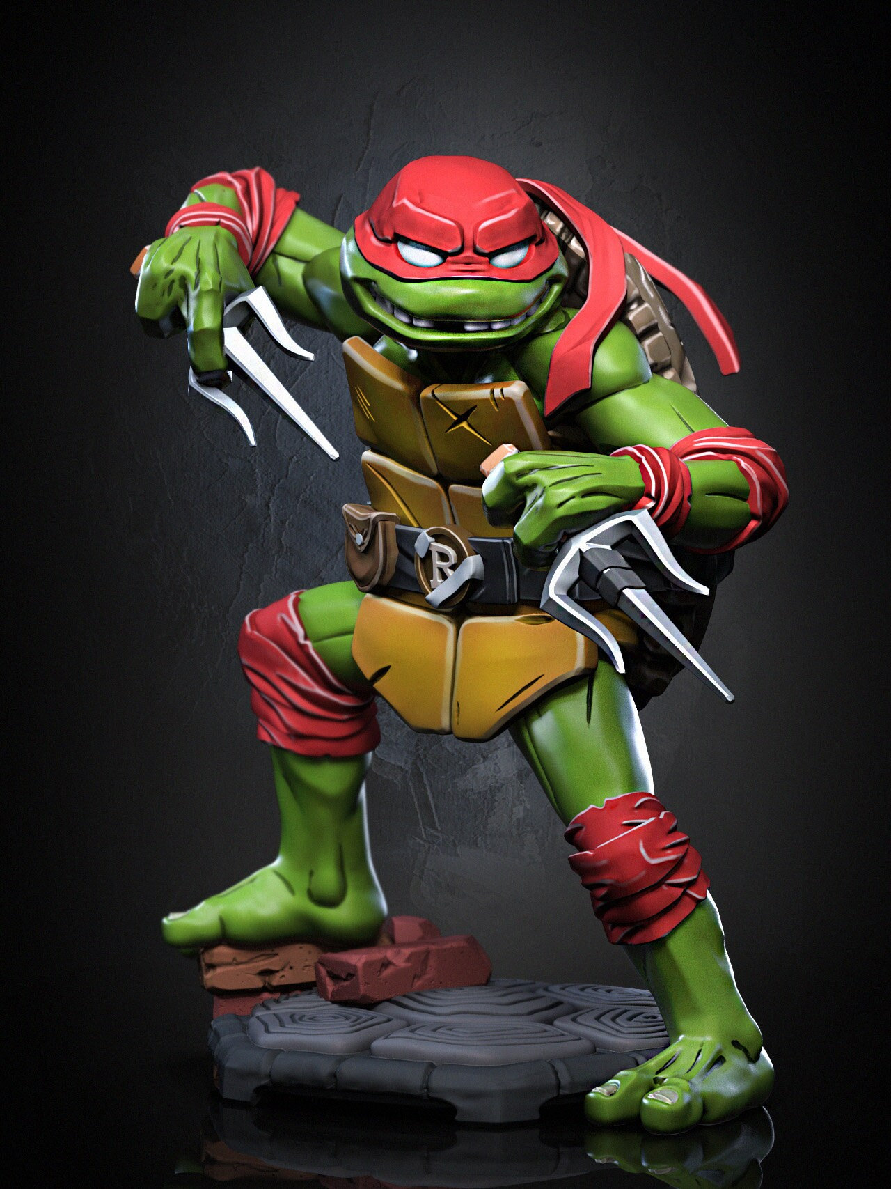 PCS Collectibles Teenage Mutant Ninja Turtles: Donatello 1:8 Scale PVC  Statue, Multicolor