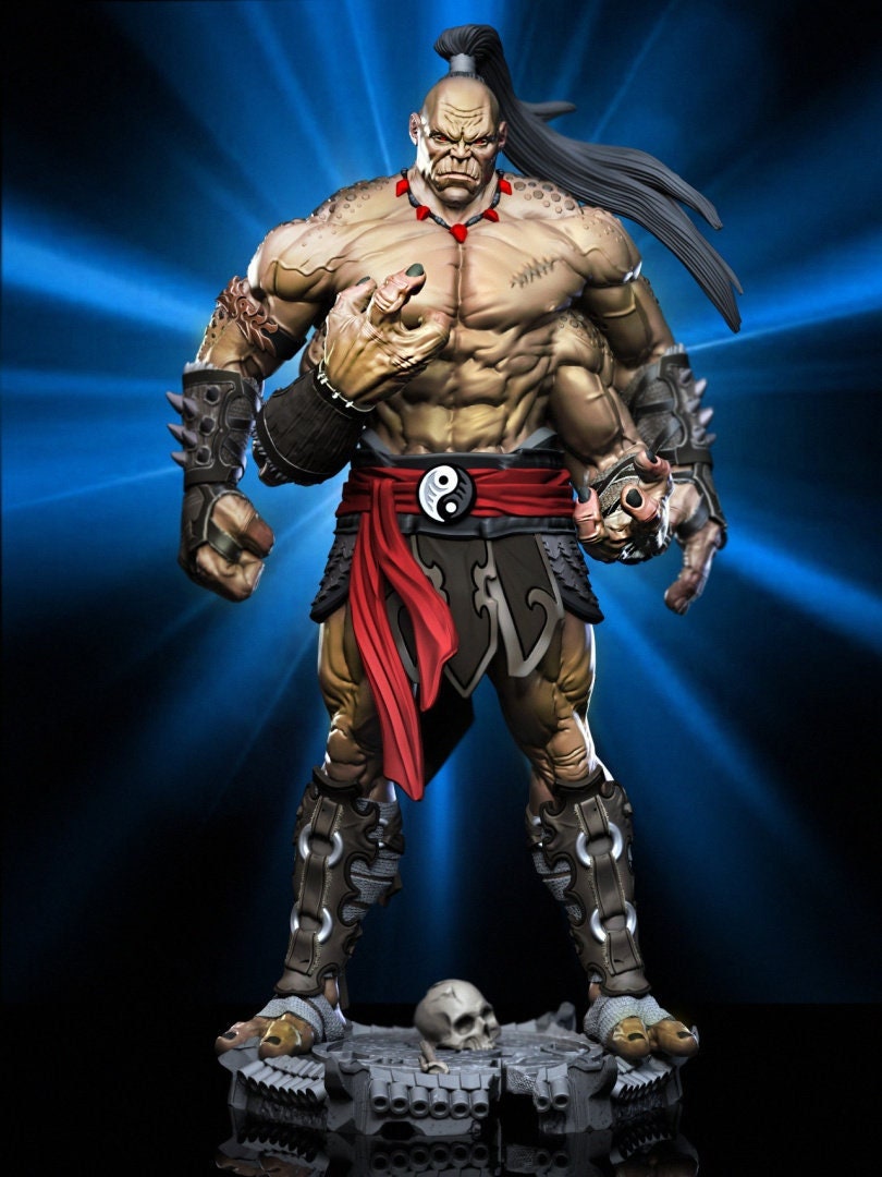 Fan Art Shao Kahn and Goro from MK - Statue | 3D Print Model