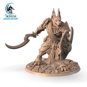 Khufu, Guardian of the Tomb – Signum Workshop - Egyptian Jackal/Anubis Warrior Miniature