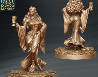 Arthurian Legend, Morgana le Fay Miniature - D&D Fantasy RPG - Labyrinth Models - Mythology, King Arthur, Round Table, Knights, Medieval