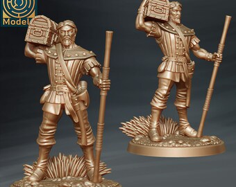 Little John (Robin Hood) - Individual Miniature - D&D Fantasy RPG - Labyrinth Models - Robin Hood, Merry men, Folklore