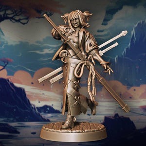 Omika - Kunoichi - Valkyrie Watch VIII by Valkyrie Legends - Tabletop/Large Scale Female Fantasy/Anime Miniature