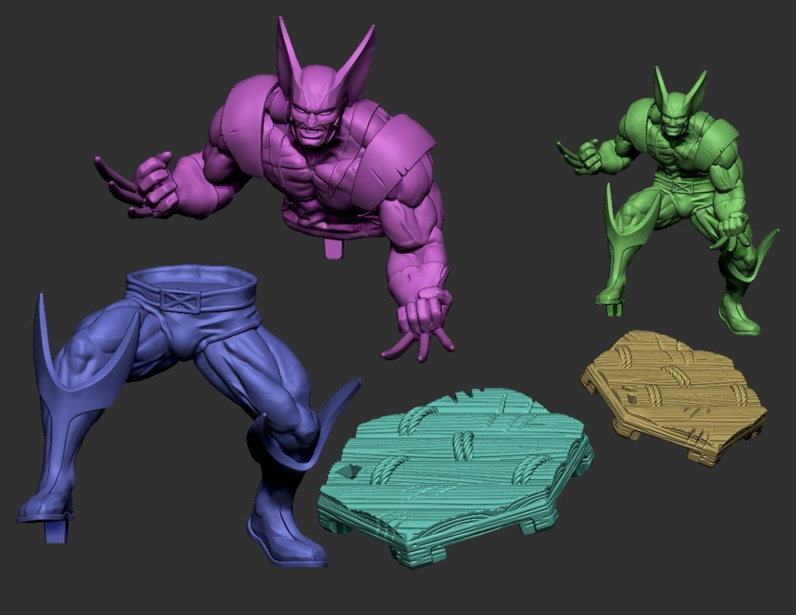 Wolverine Action Pose - Marvel/comic Style Fan Art Dragun Studios ...