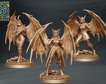 Dark Valkyries Unit (3) - Succubus, D&D Fantasy RPG - Labyrinth Models