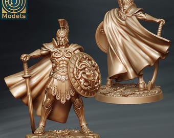 Olympians, Perseus Miniature - D&D Fantasy RPG - Labyrinth Models - Greek Mythology, Hercules, Ancient, Argonauts, Poseidon