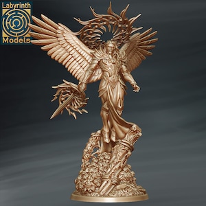 Witch Hunters Prime Seraphic Guardian - Individual Miniature - D&D Fantasy RPG - Labyrinth Models - Fantasy, Holy, Church, Celestant