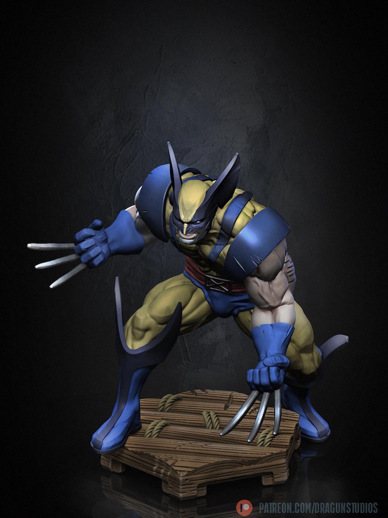 Wolverine Action Pose - Marvel/comic Style Fan Art Dragun Studios ...